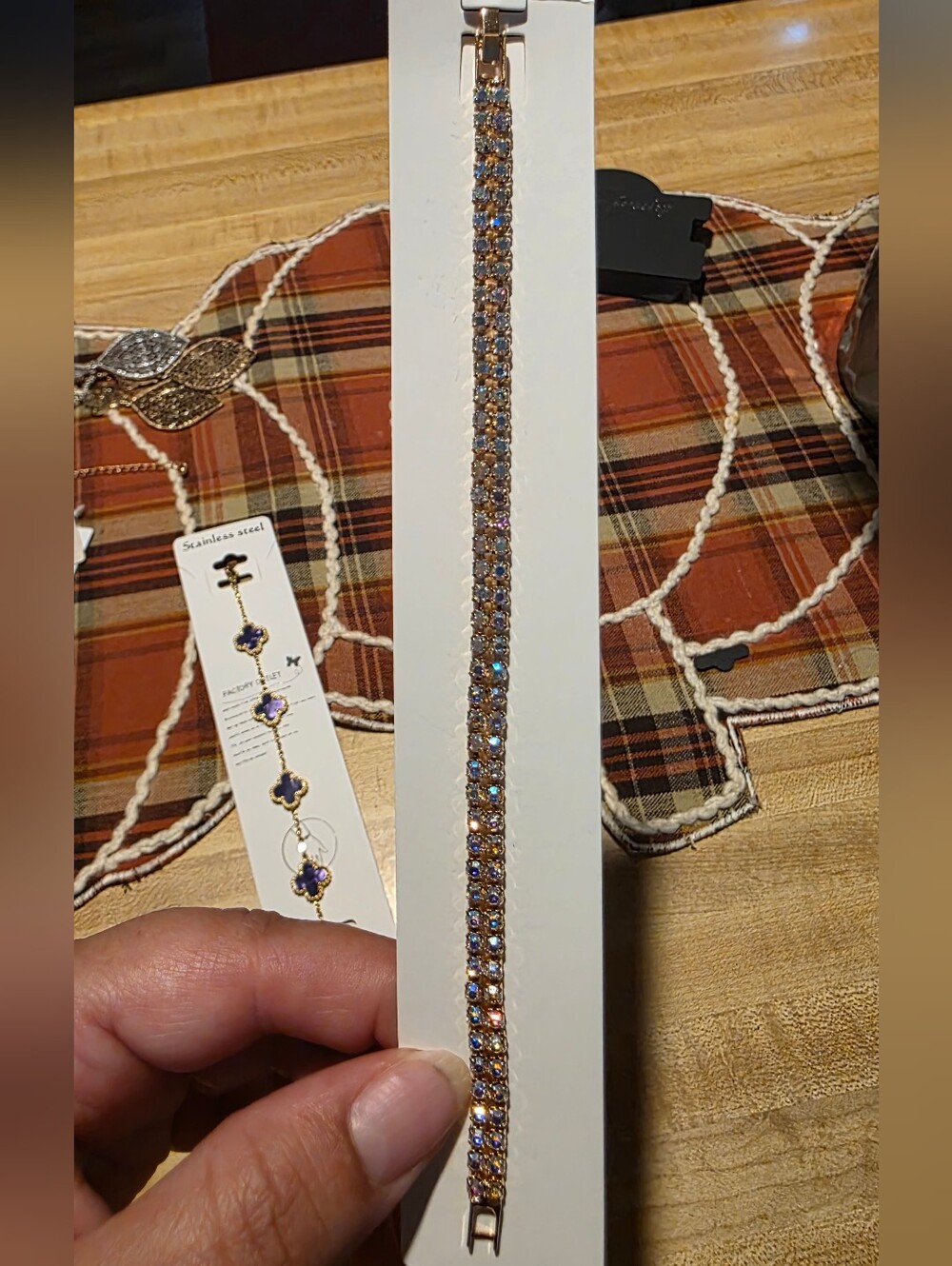 Gold Crystal Tennis Bracelet - Women Accessories